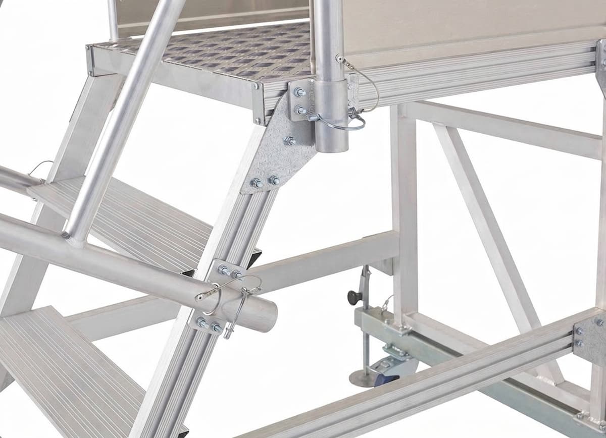 Усиленные поручни для вышек-стремянок MEGAL ВС УП