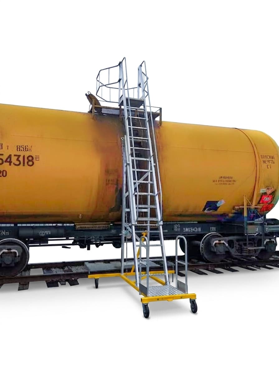 Вышка-стремянка для нефтяной промышленности MEGAL ВСА-5Н (3,6-5) алюминиевая 704020