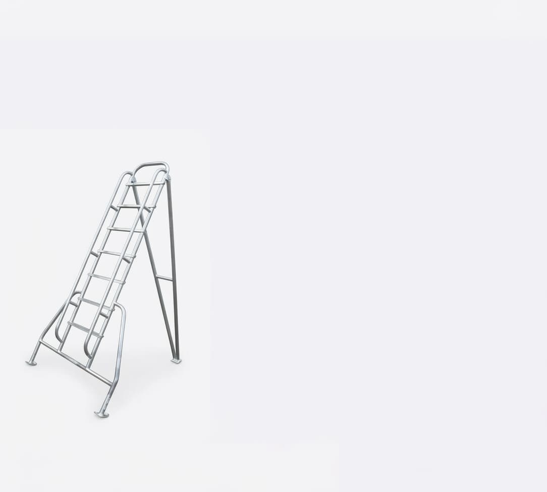 Садовая лестница с откидной опорой MEGAL ЛСАСОО-2,4 373024