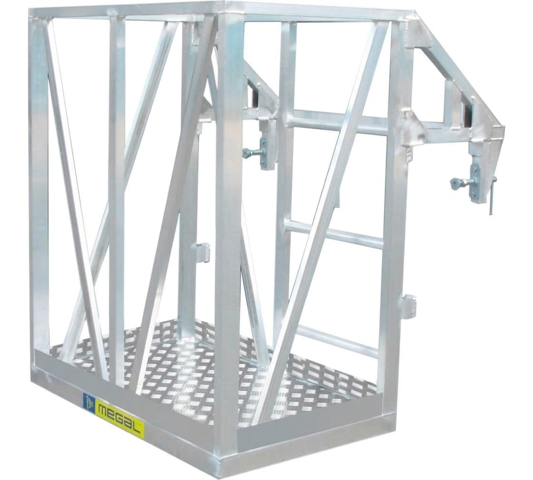 Навешиваемая площадка MEGAL ПНА-1 с прижимным механизмом на кран-балку 36М 403136