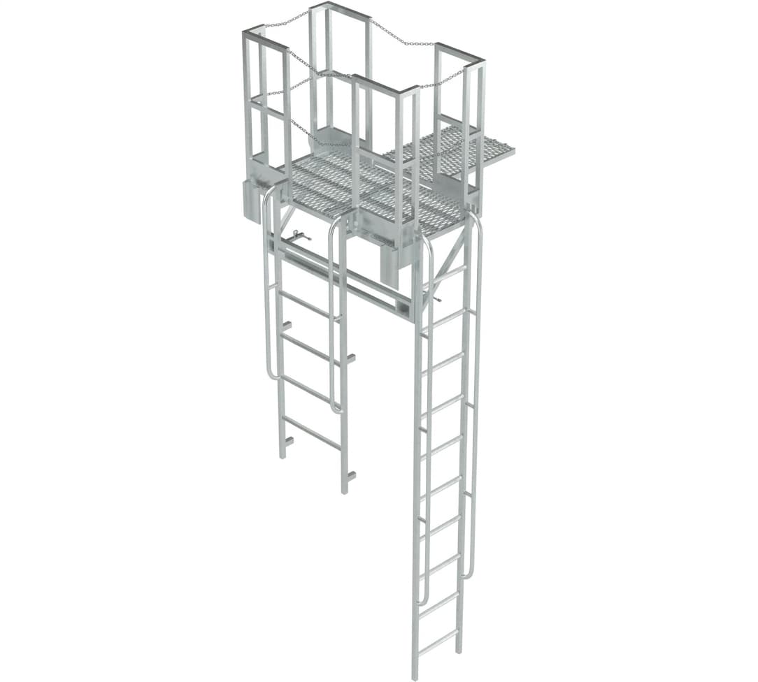 Навесная площадка MEGAL ПНП со сходней для полувагонов 404010