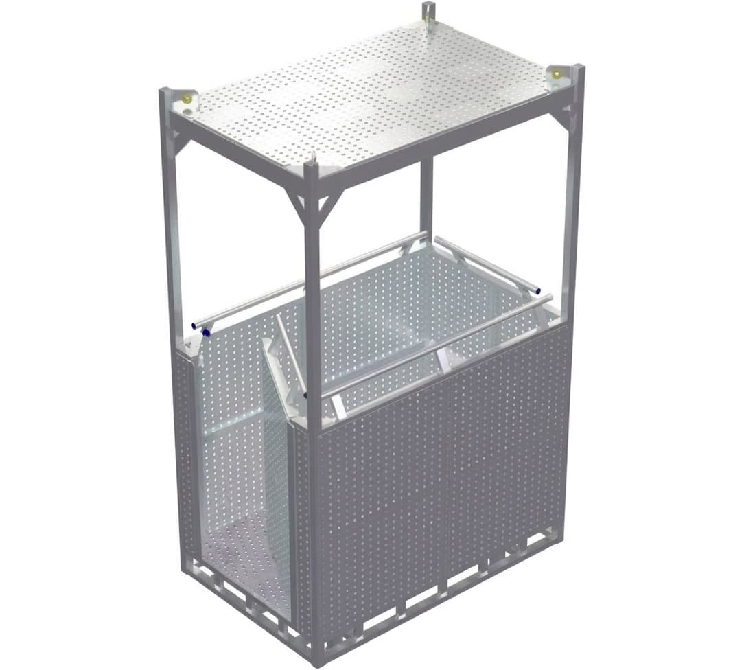 Подвесная люлька MEGAL ЛПА-2/1 алюминиевая 402020