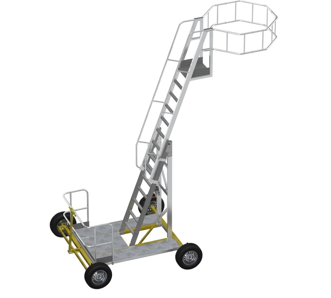 Вышка-стремянка для нефтяной промышленности MEGAL ВСА-5Н-2 (3,6-5) алюминиевая 704022