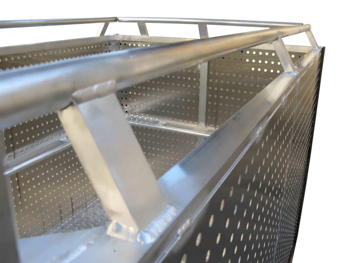 Подвесная люлька MEGAL ЛПА-4/1 алюминиевая с защитным демпфером сигнального цвета 402041