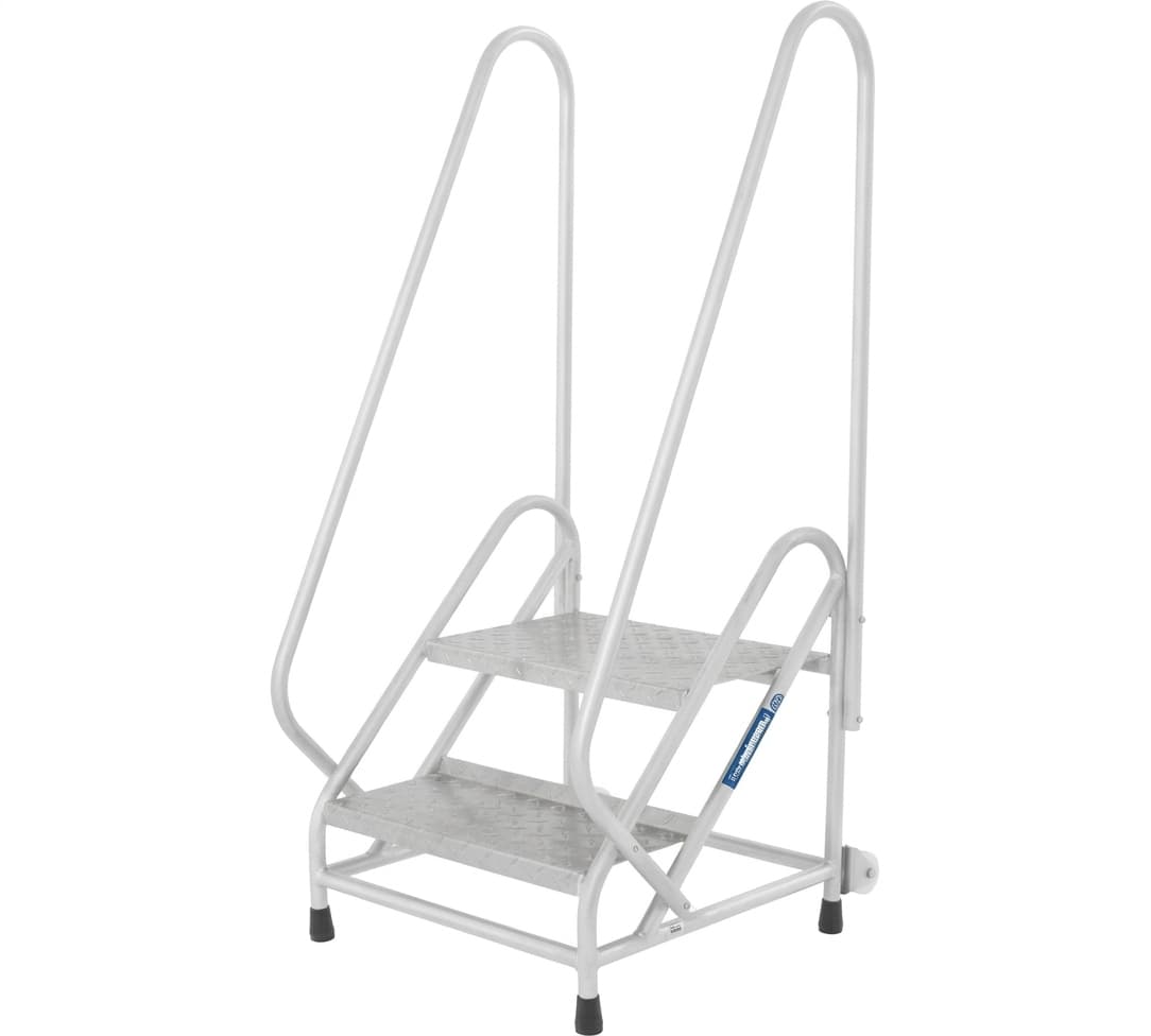 Передвижная монтажная подставка MEGAL тип 2 2 ступени с двумя поручнями 051202