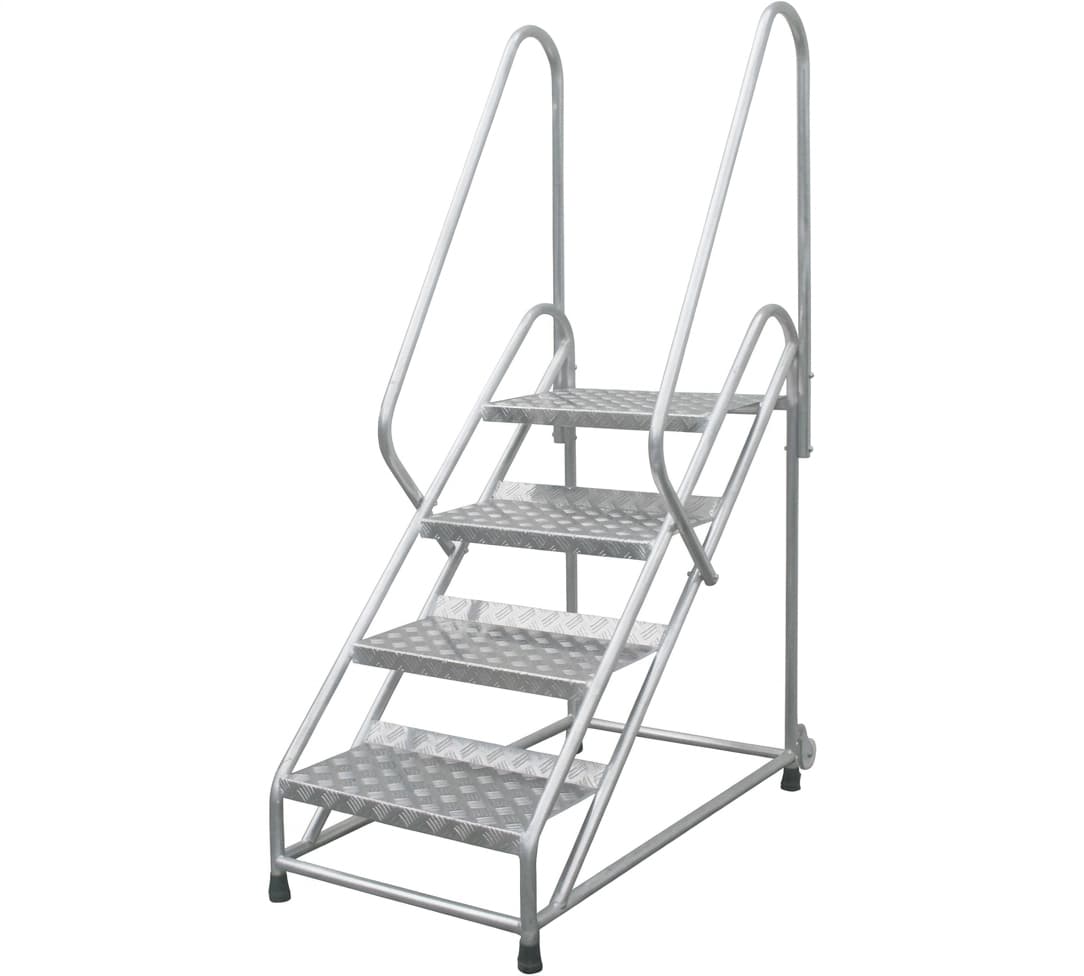 Передвижная монтажная подставка MEGAL тип 2 4 ступени с двумя поручнями 051204