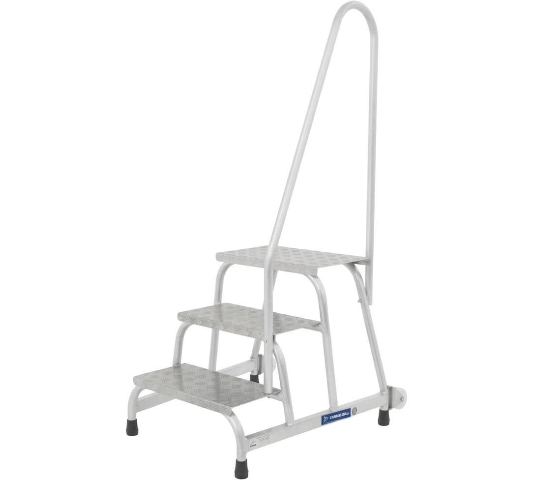 Передвижная монтажная подставка MEGAL тип 1 3 ступени с одним поручнем 050603