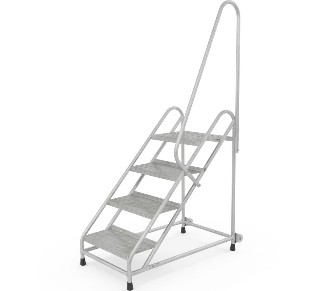 Передвижная монтажная подставка MEGAL тип 2 4 ступени с одним поручнем 051104