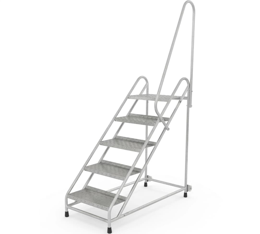 Передвижная монтажная подставка MEGAL тип 2 5 ступеней с одним поручнем 051105