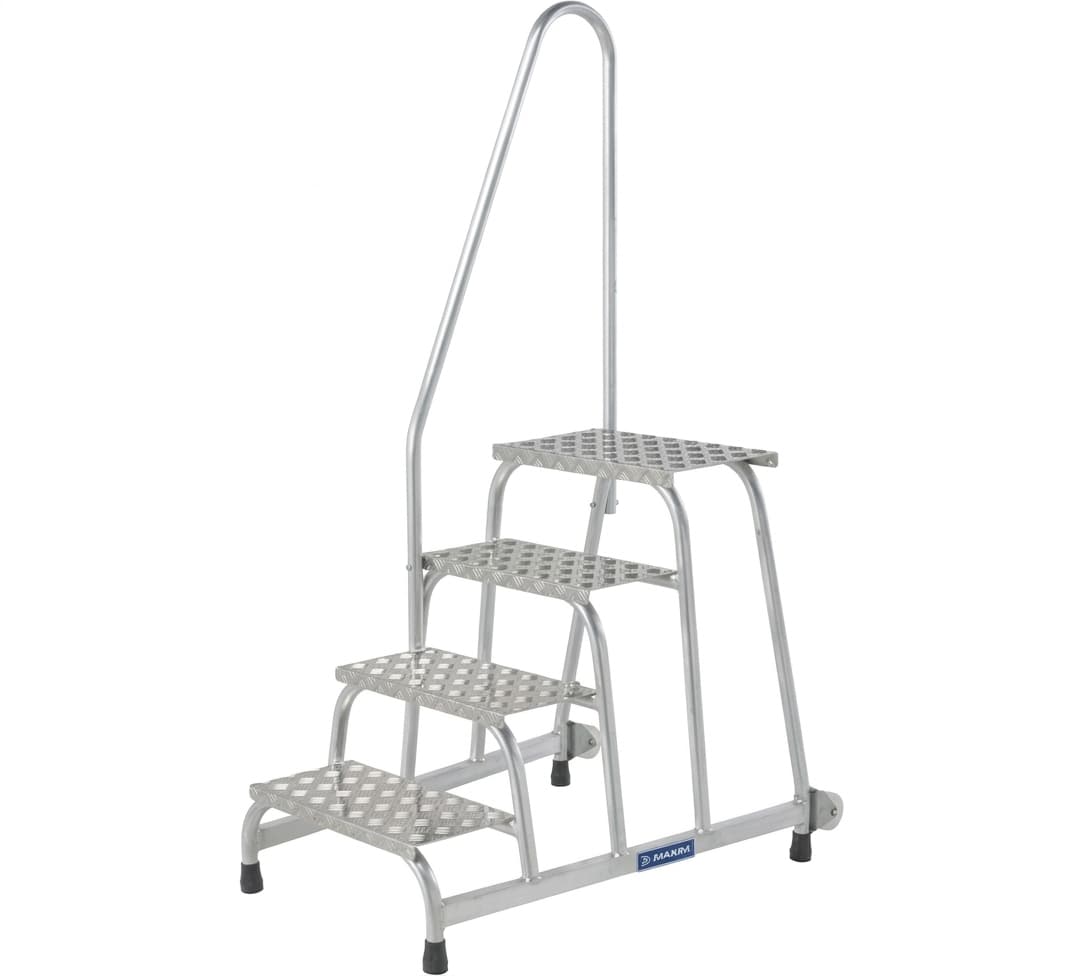 Передвижная монтажная подставка MEGAL тип 1 4 ступени с одним поручнем 050604