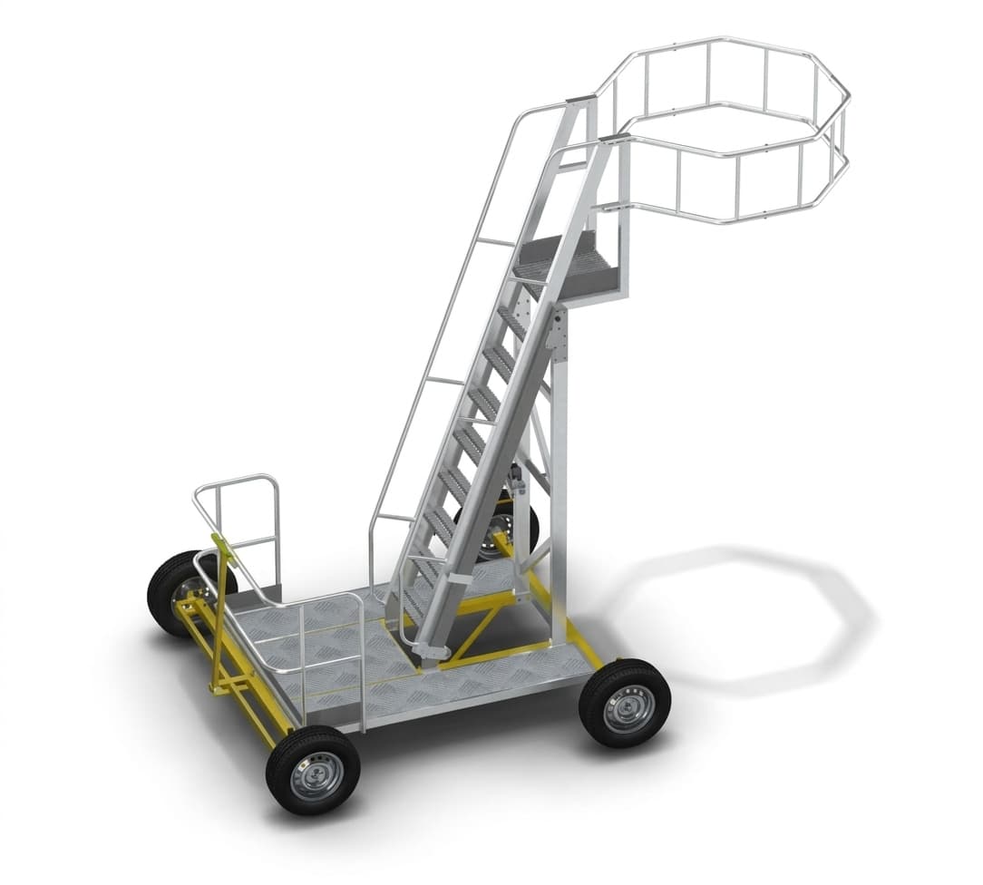 Вышка-стремянка для нефтяной промышленности MEGAL ВСА-5Н-2 (3,6-5) алюминиевая 704022