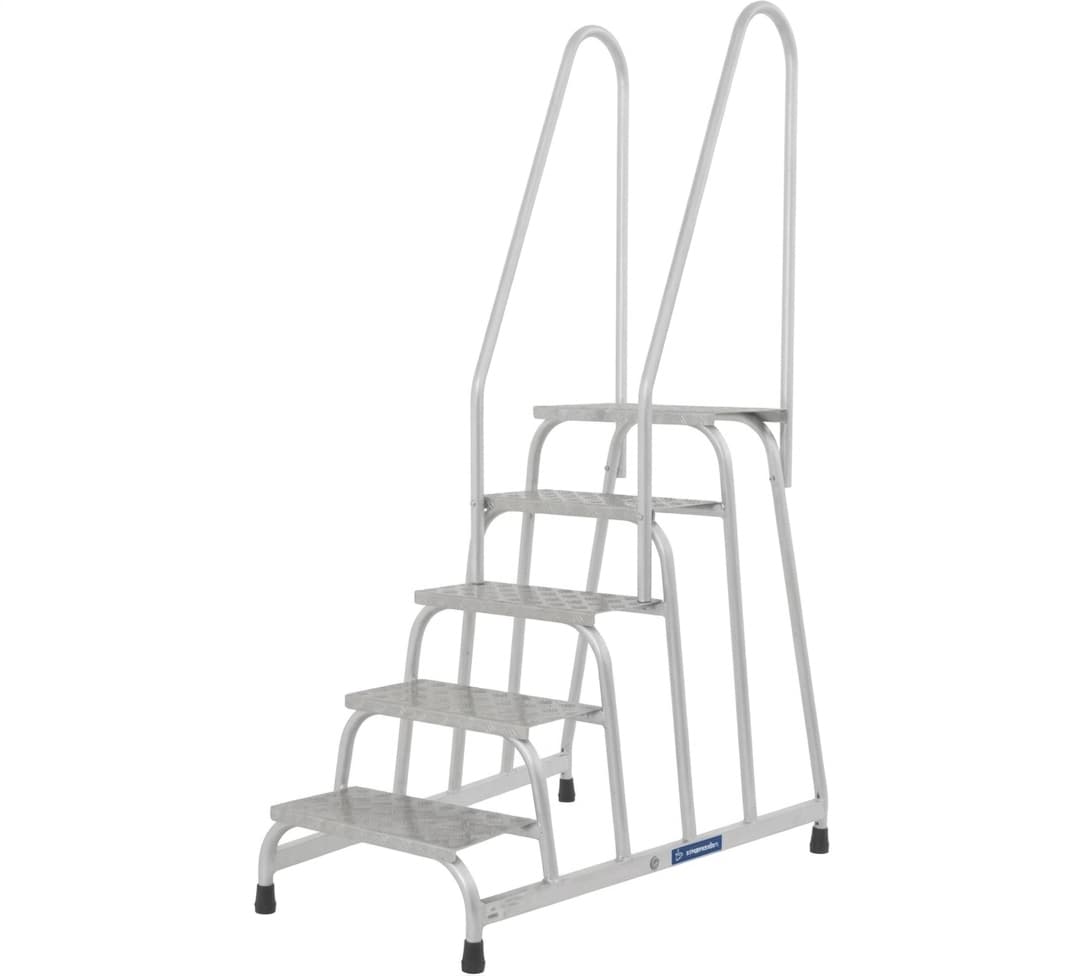 Монтажная подставка MEGAL тип 1 5 ступеней с двумя поручнями 050405