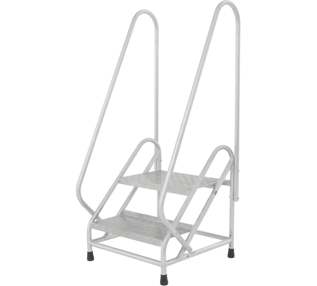 Монтажная подставка MEGAL тип 2 2 ступени с двумя поручнями 050902